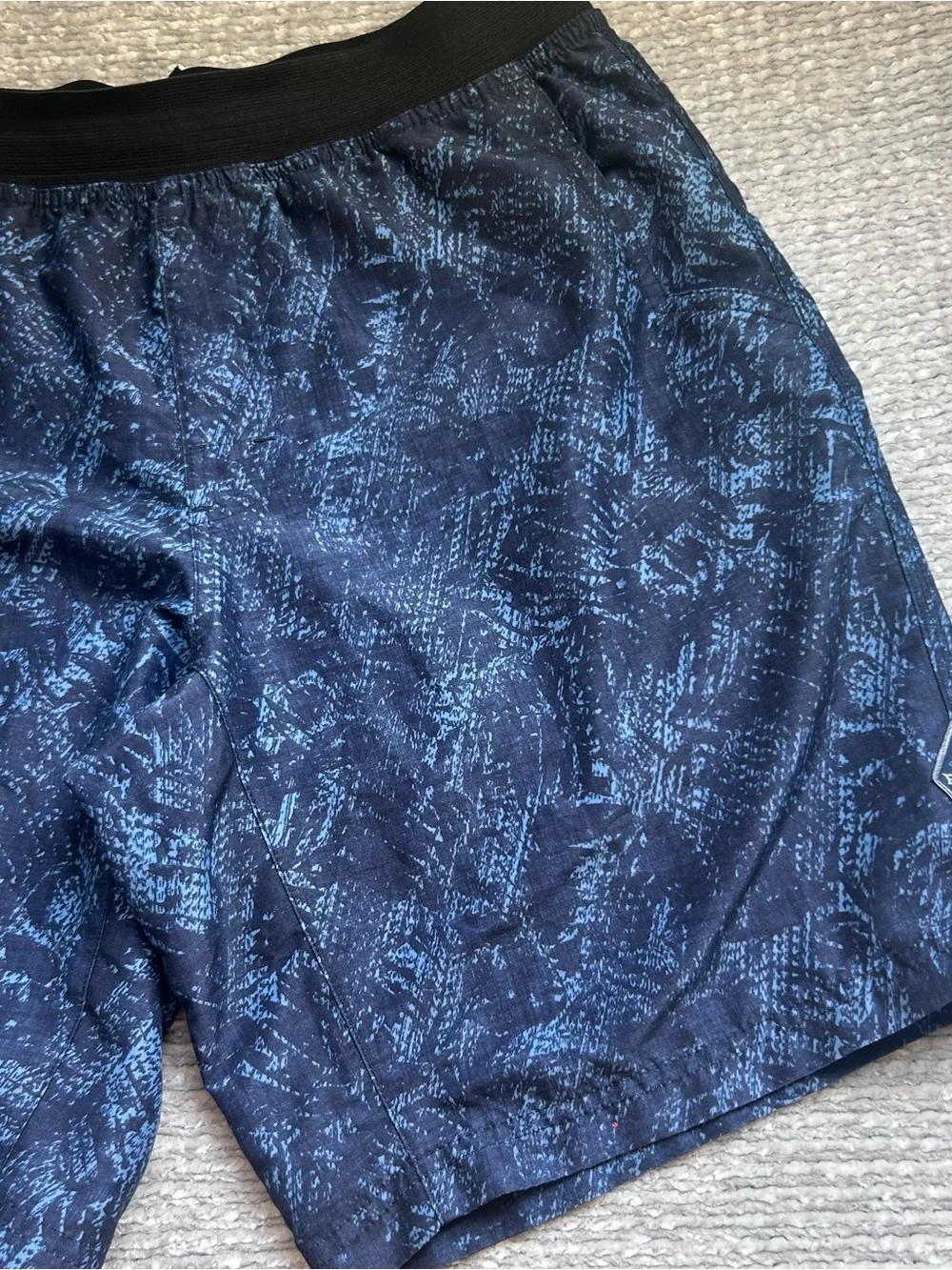 PrAna Mojo Shorts Men Sz M Blue Performance Gym Festival Hiking Beach Shorts